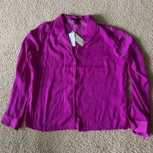 Banana Republic Fuchsia Blouse